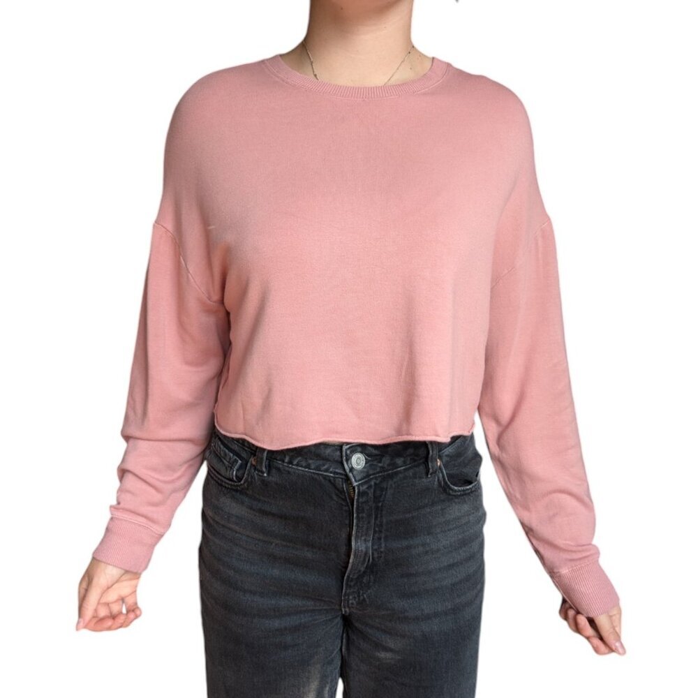 Garage Pink Soft Long Sleeve Top Women Size Medium